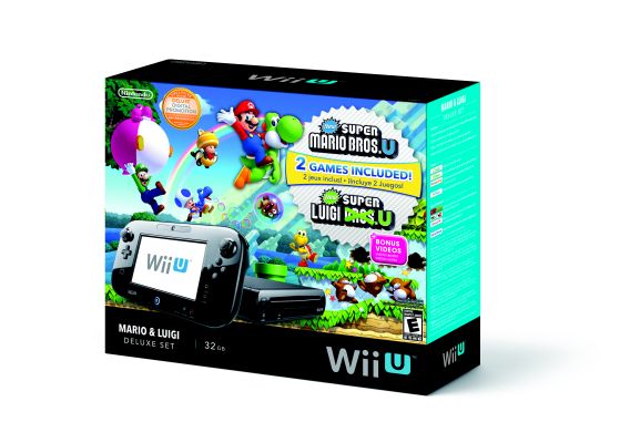 Mario and Luigi Wii U Deluxe Bundle Box Art