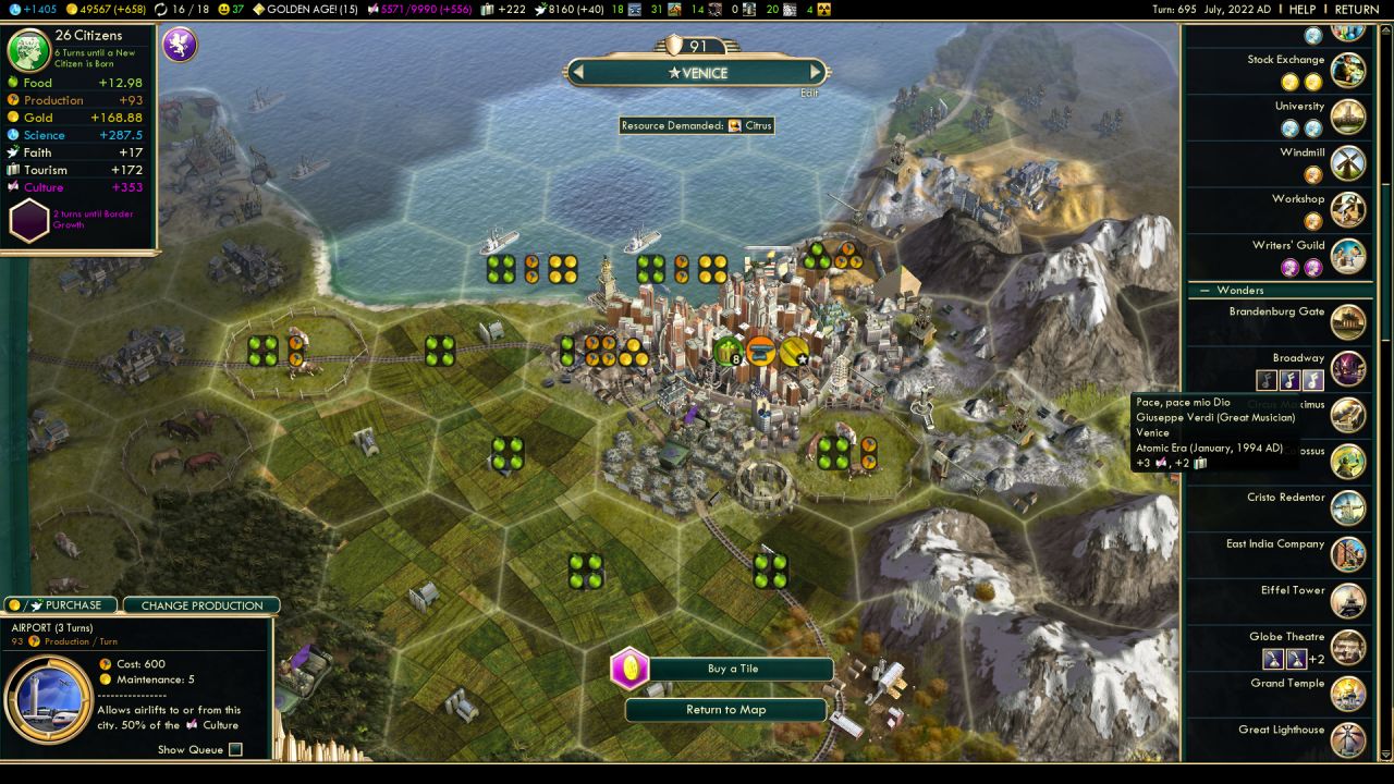 Civilization V: Brave New World : Game Over Online